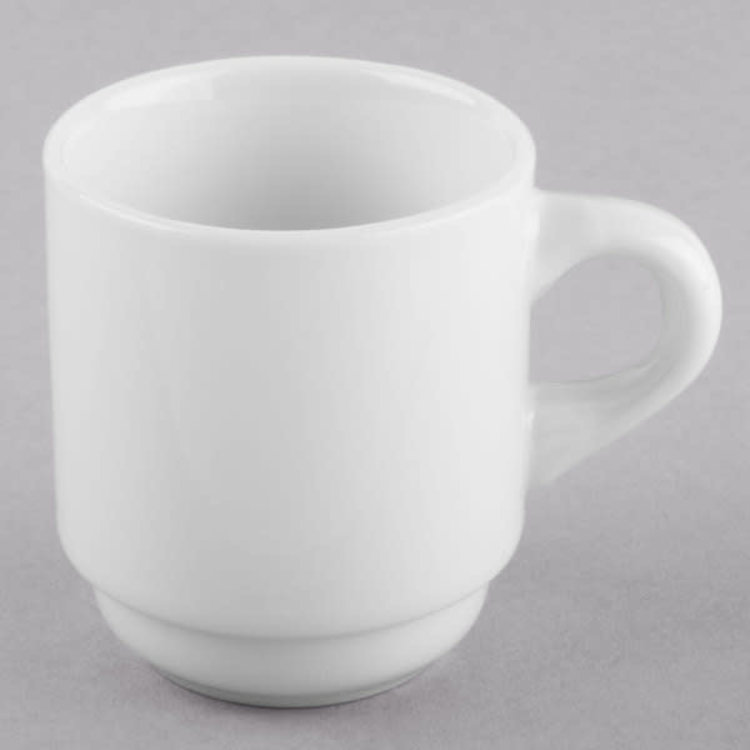 White Espresso Cup & Saucer