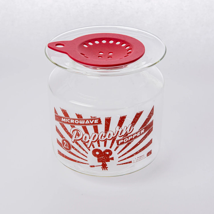 Glass Popcorn Popper