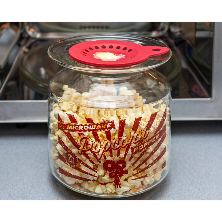 Glass Popcorn Popper
