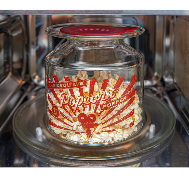 Glass Popcorn Popper