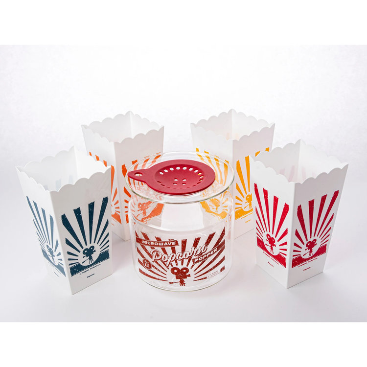 Glass Popcorn Popper