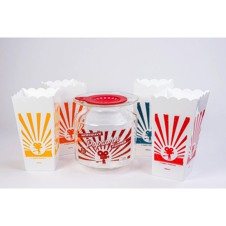 Glass Popcorn Popper