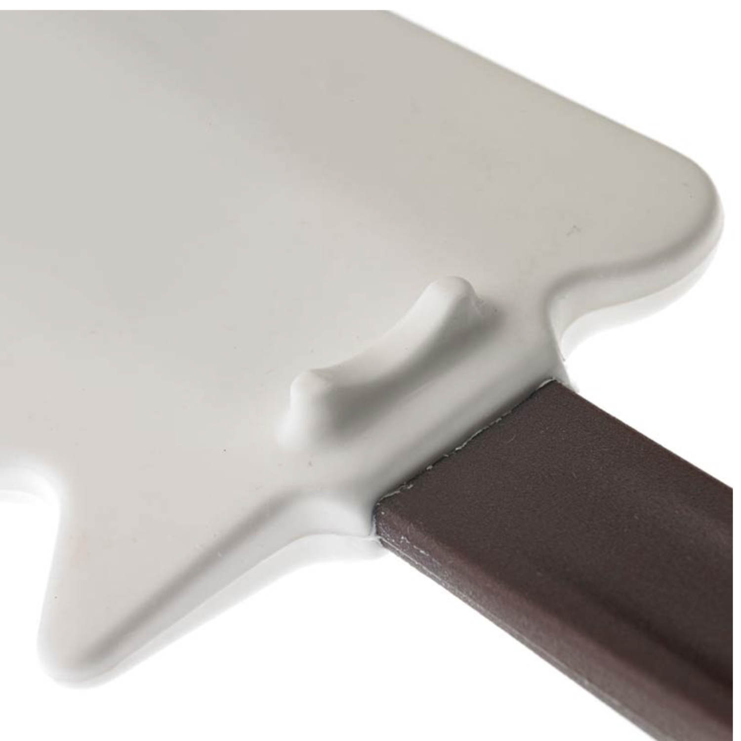 Linden Sweden 2841200 15 White High-Heat Silicone Spatula with Stainless Steel Handle