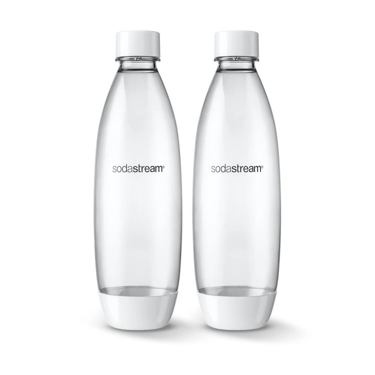 sodastream bottles s/2, dishwasher safe slim white Whisk