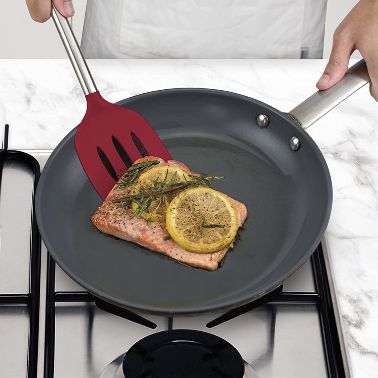 Tovolo Cayenne Red Slotted Turner Spatula