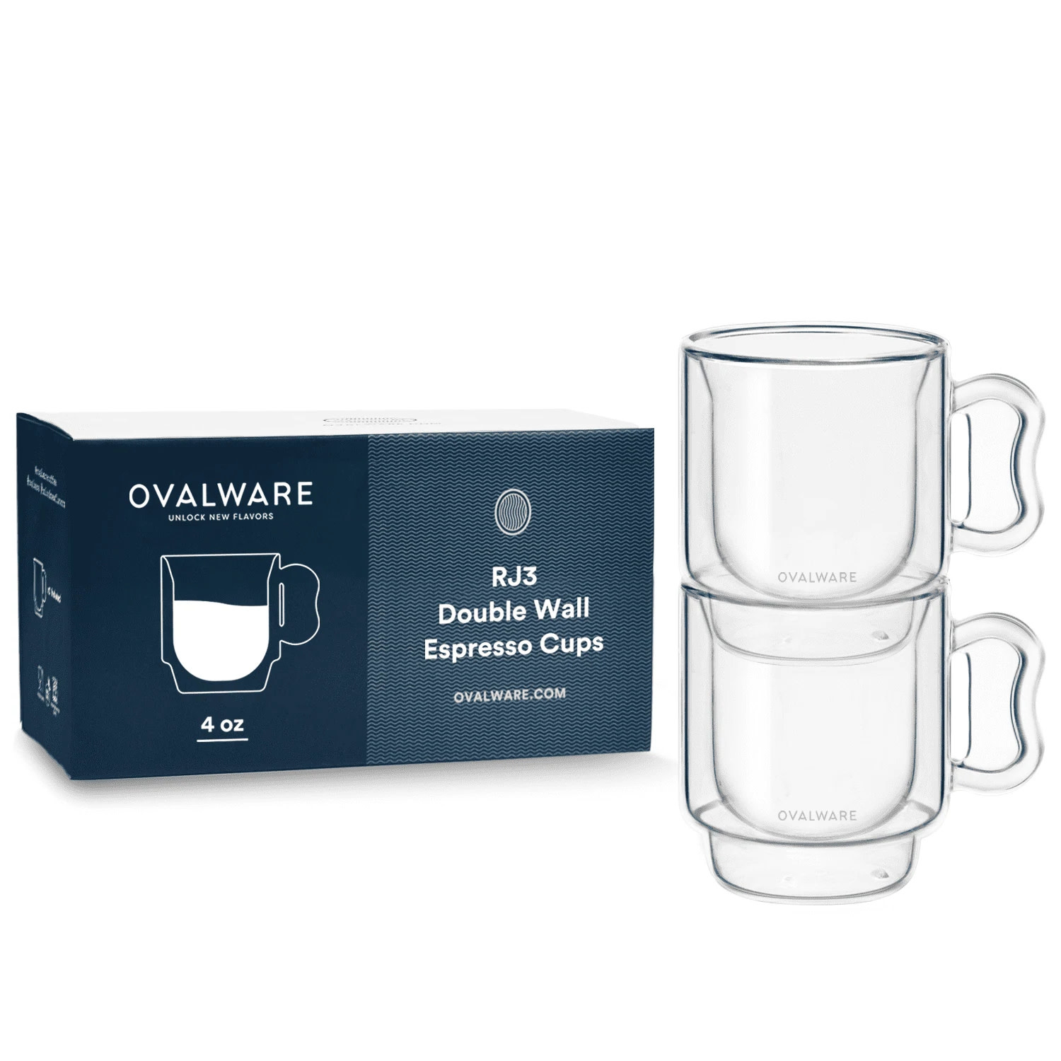 glastal [German Quality 4 Oz Insulated Double Wall Glass Espresso Cups,  Nespresso Espresso Coffee Cu…See more glastal [German Quality 4 Oz  Insulated