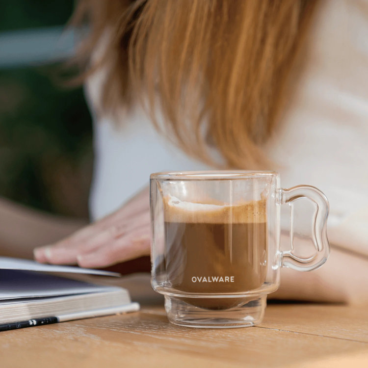 Stackable Espresso Double Wall Glasses, set of 2