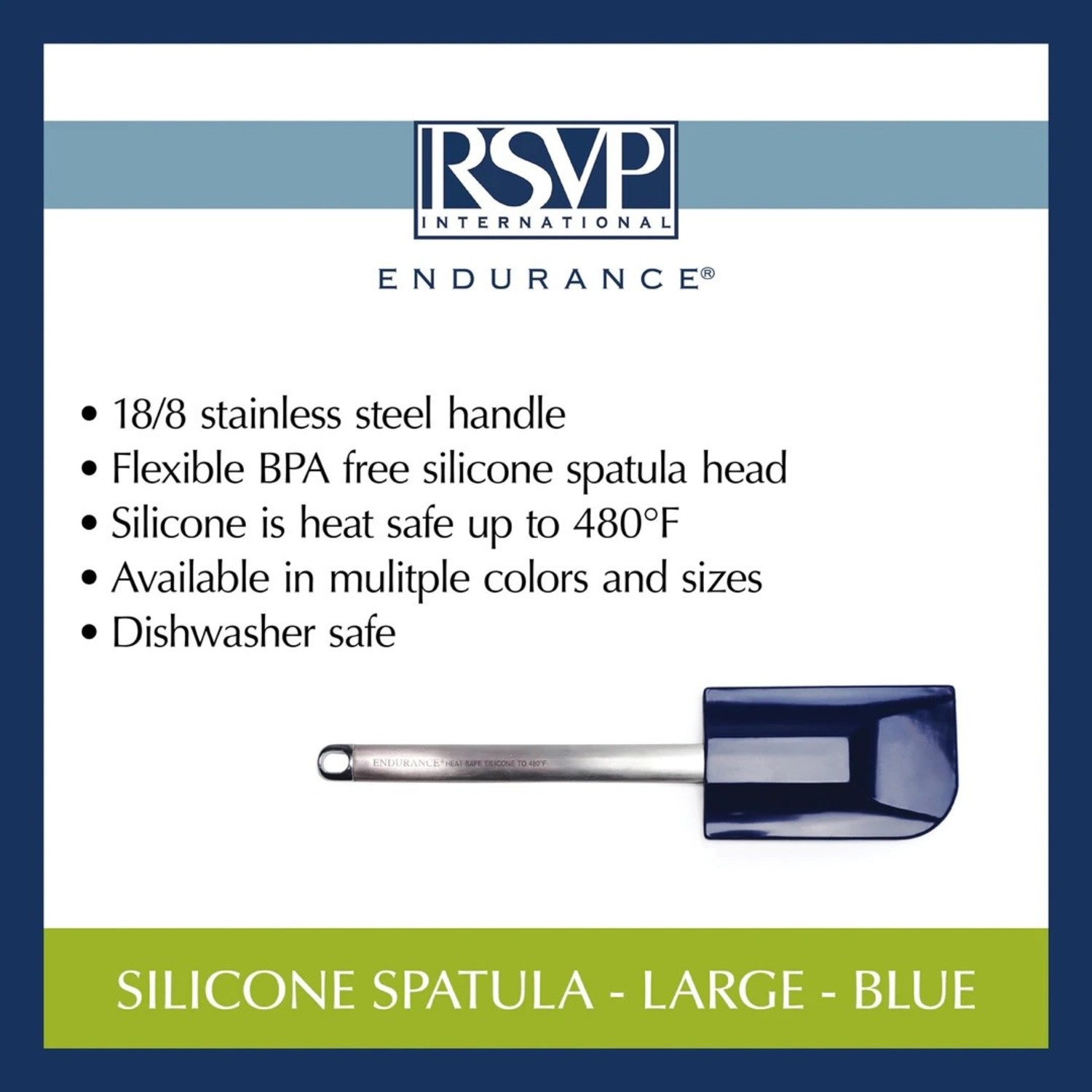 Large Silicone Spatula - Curve Handle Line 