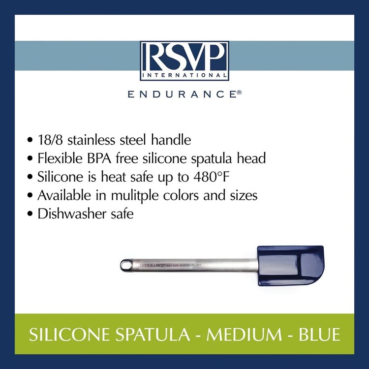 Medium Blue Silicone Spatula
