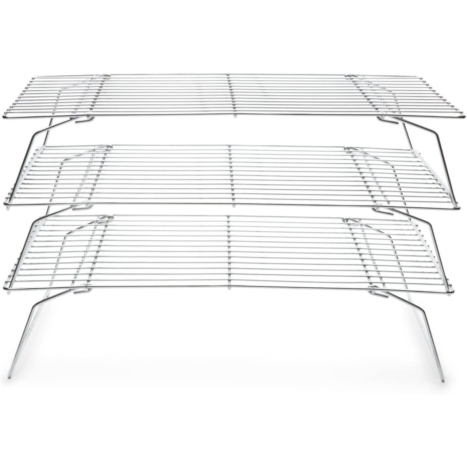 4-Tier Stackable Cooling Racks for Baking, 100% Stainless Steel Wire Rack,  Oven