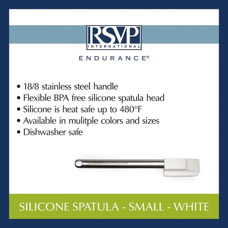 Small White Silicone Spatula