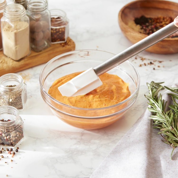 Small White Silicone Spatula