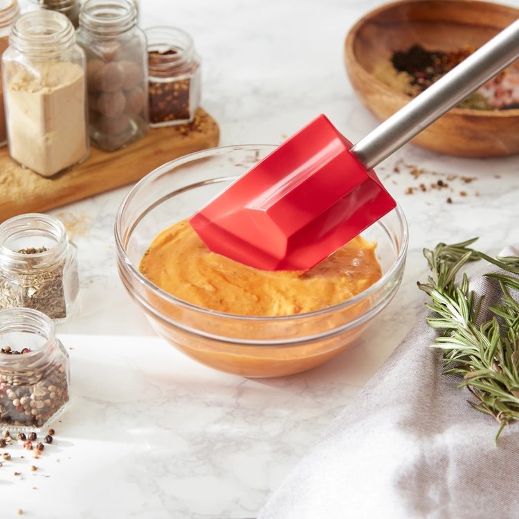Large Red Silicone Spatula