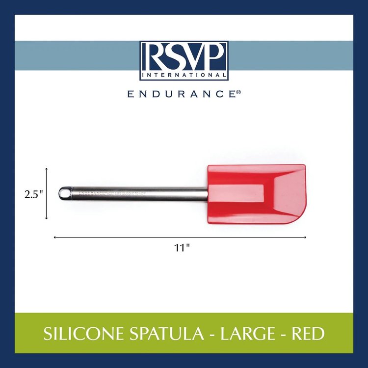 Large Red Silicone Spatula
