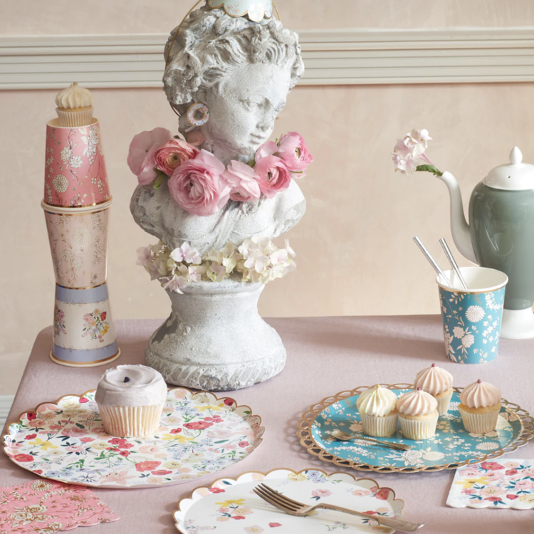 English Garden Paper Cups, set of 8