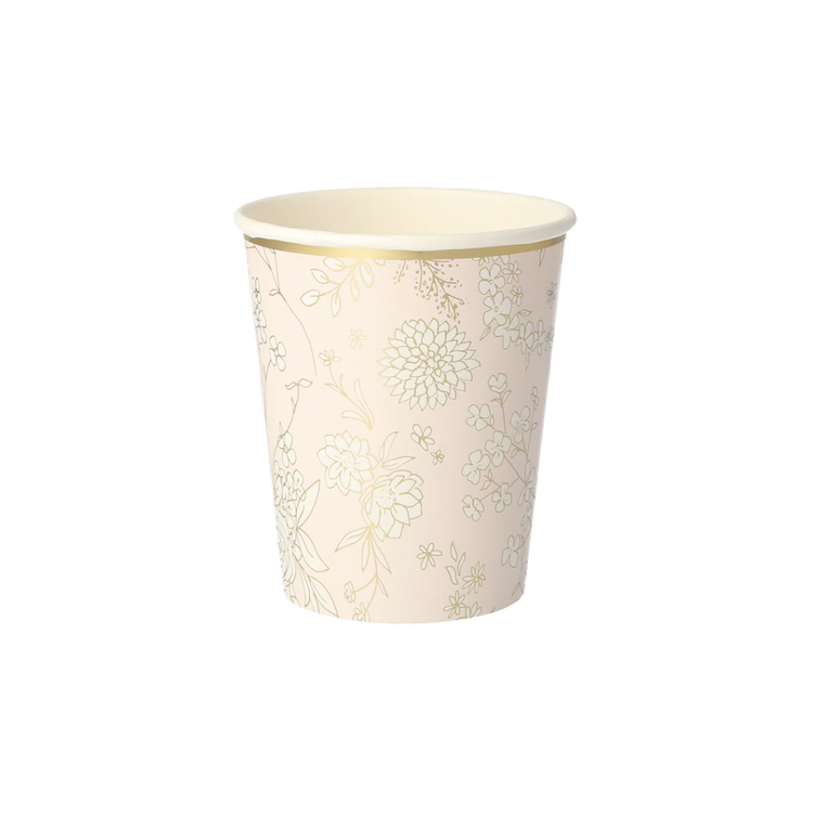 English Garden Paper Cups, set of 8