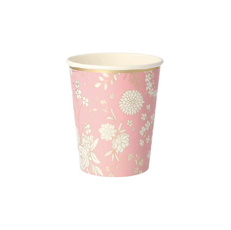 English Garden Paper Cups, set of 8