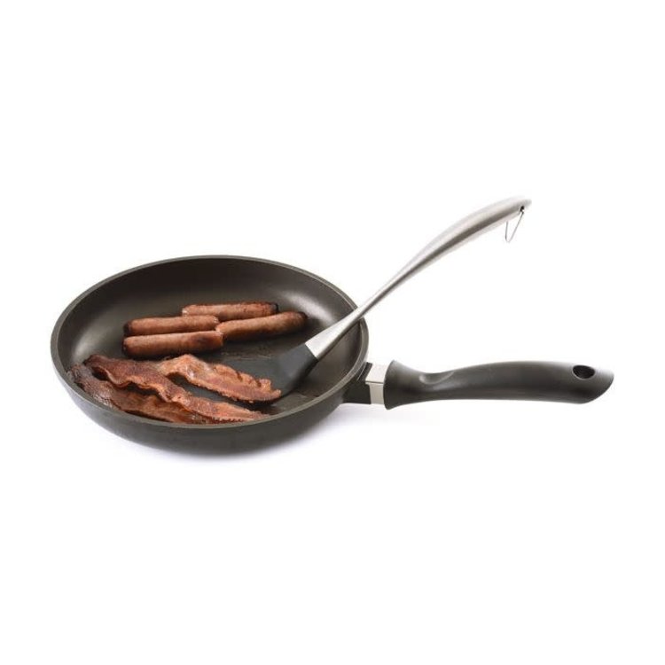 Silicone Offset Turner/Spatula with Stainless Steel Handle