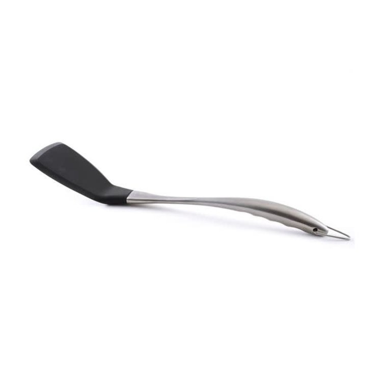 Silicone Offset Turner/Spatula with Stainless Steel Handle