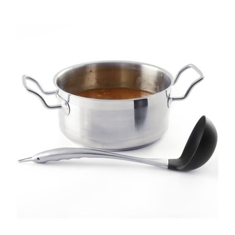 Silicone Ladle with Stainless Steel Handle