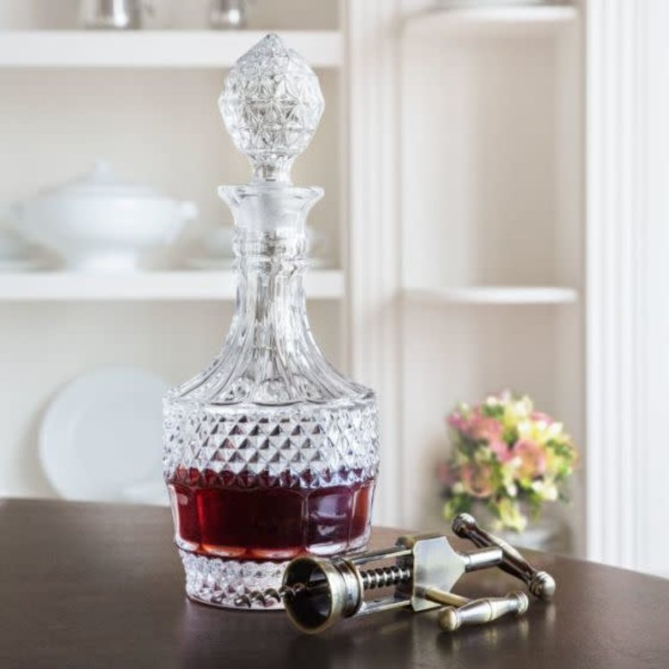 26oz  Vintage Crystal Decanter