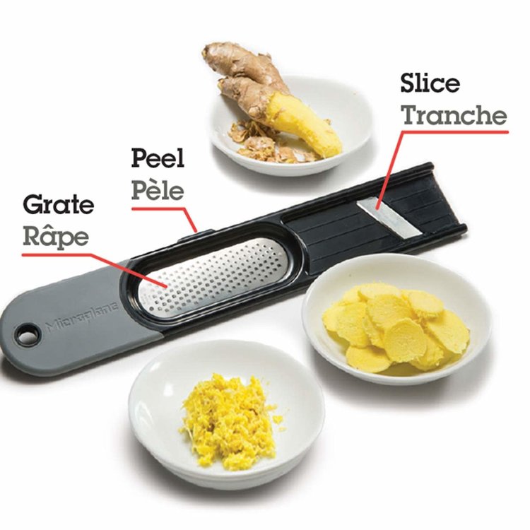 Microplane Ginger Tool: Grates, Slices & Peels