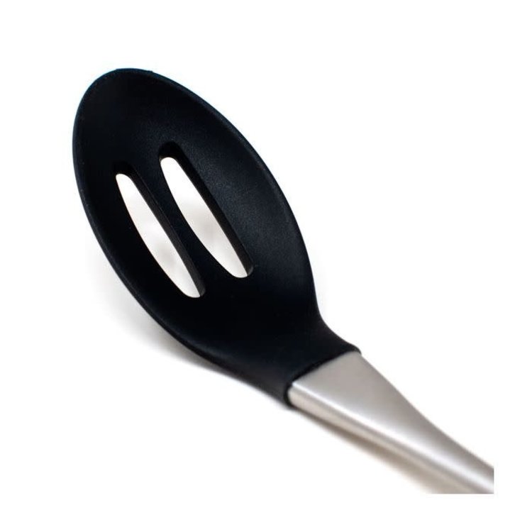 Silicone Slotted Spoon with Stainless Steel Handle