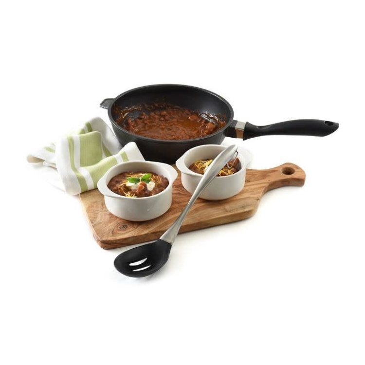 Silicone Slotted Spoon with Stainless Steel Handle