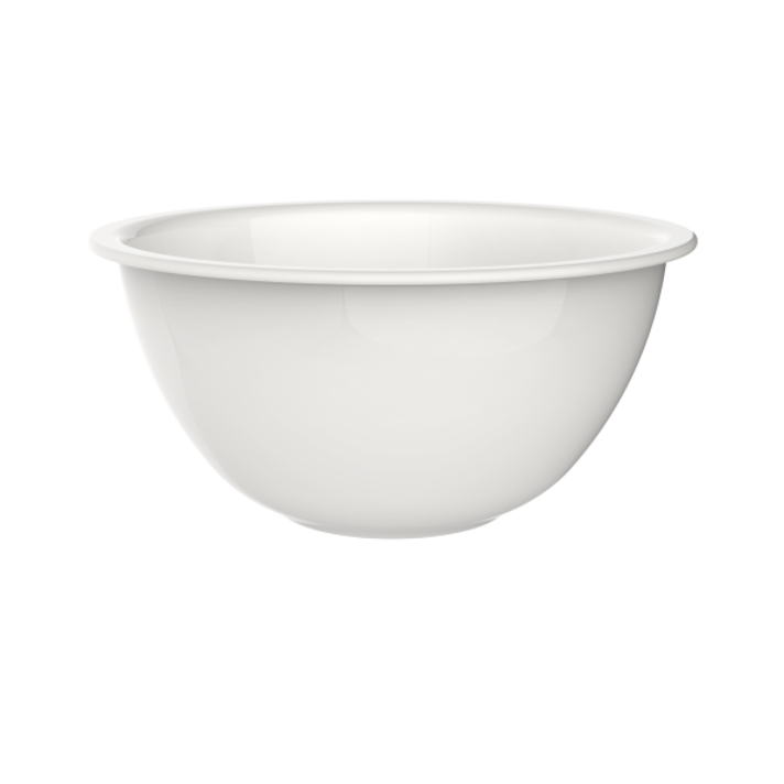 mixing bowl, 17oz milk glass - Whisk