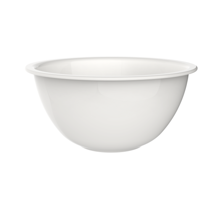 1.3 quart Milk Glass Mixing Bowl