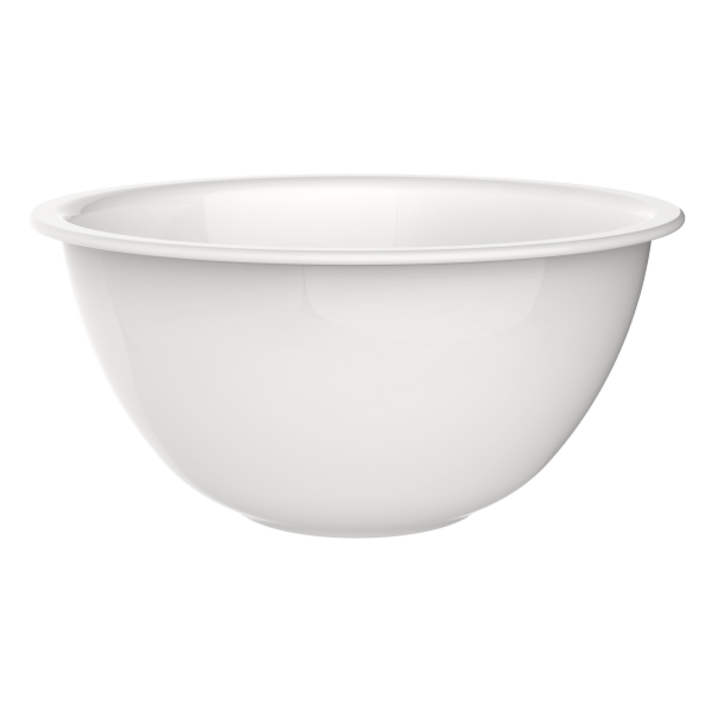 mixing bowl, 3qt milk glass - Whisk