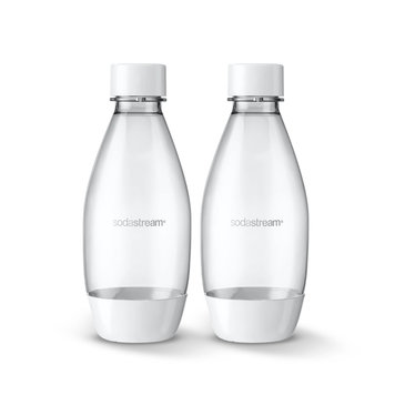 Sodastream 0.5 liter White Dishwasher Safe Sodastream Bottles, set of 2