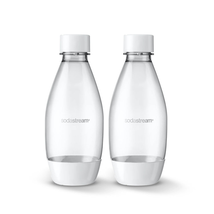 Sodastream 0.5 liter White Dishwasher Safe Sodastream Bottles, set of 2