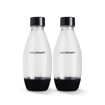 Sodastream 0.5 liter Black Dishwasher Safe Sodastream Bottles, set of 2