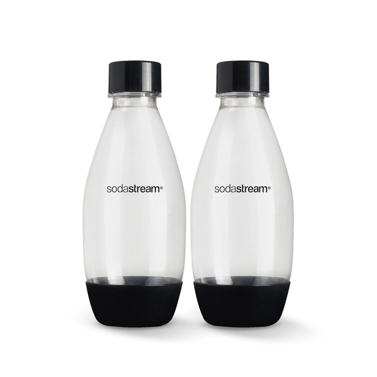 Sodastream 0.5 liter Black Dishwasher Safe Sodastream Bottles, set of 2