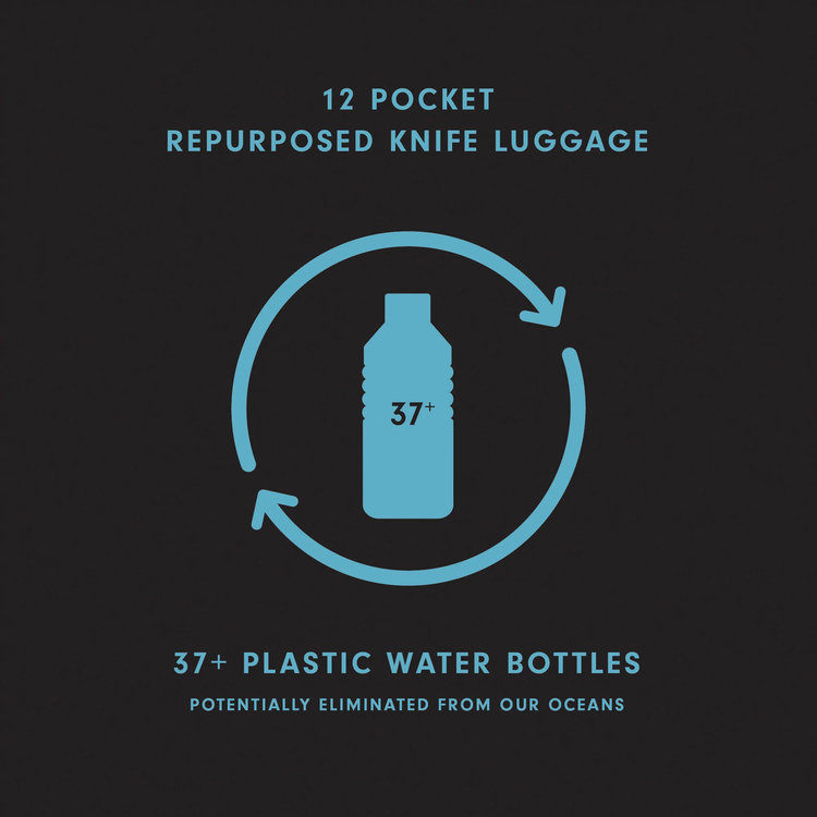 Messermeister 12pc Black Knife Roll