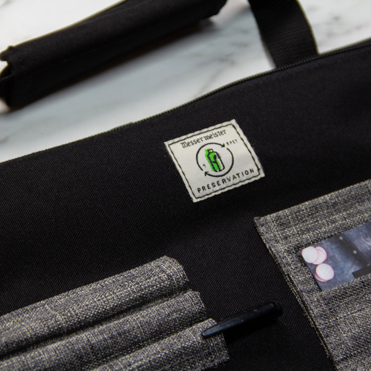 Messermeister 12pc Black Knife Roll