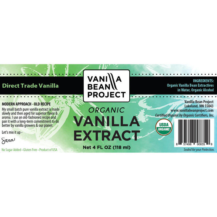 4oz Organic Vanilla Extract