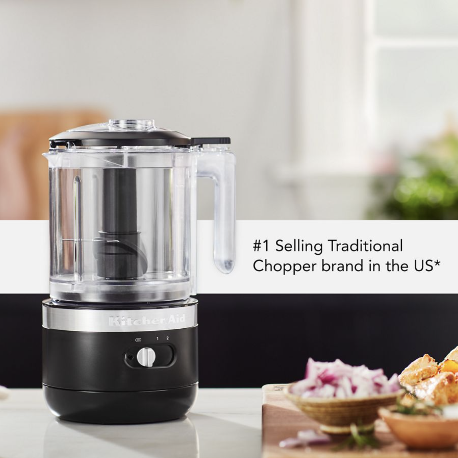 KitchenAid Onyx Black 3.5 Cup Food Chopper - Shop Blenders & Mixers at H-E-B