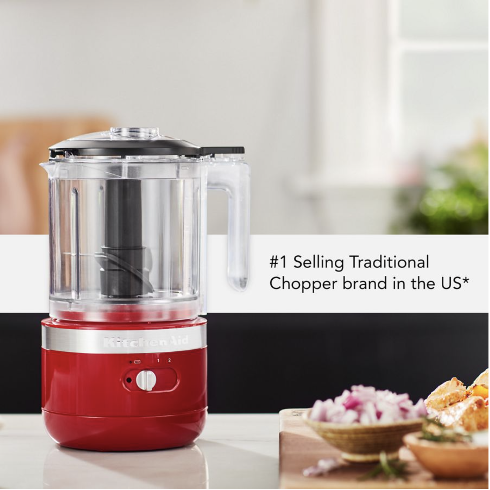 KitchenAid Mini Food Processor in Empire Red