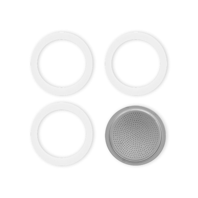 9 cup Espresso Gasket (set of 3) & Filter Plate