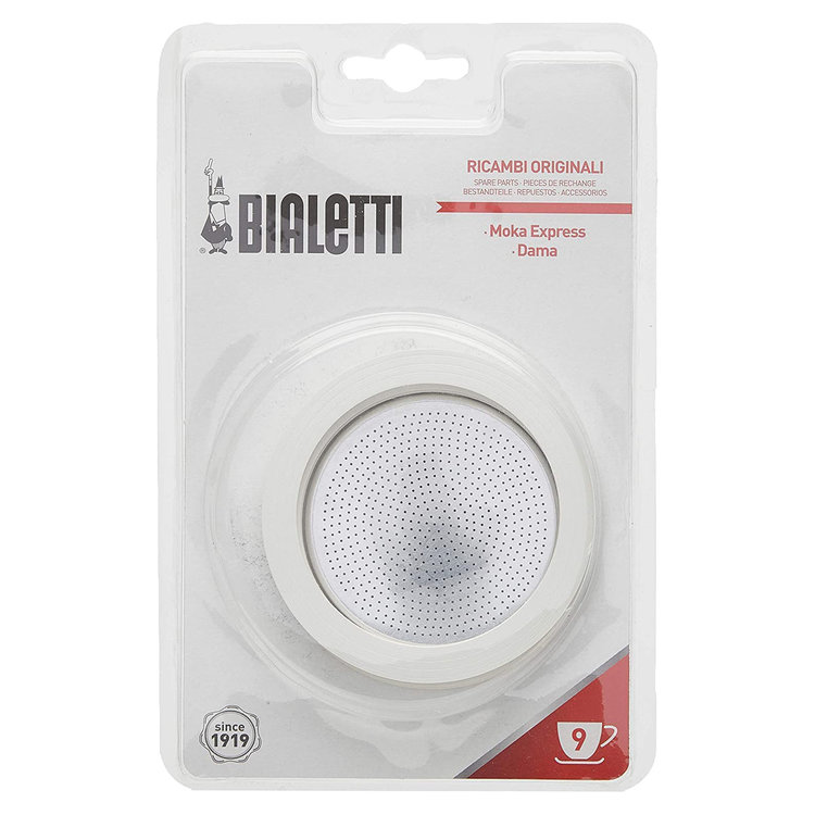 9 cup Espresso Gasket (set of 3) & Filter Plate