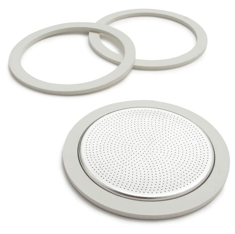 9 cup Espresso Gasket (set of 3) & Filter Plate