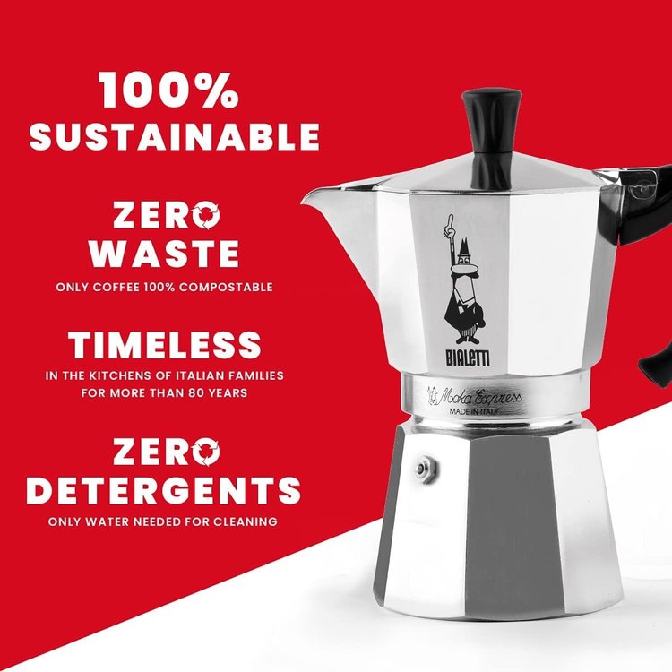 Bialetti Moka Express 1 cup Espresso Maker