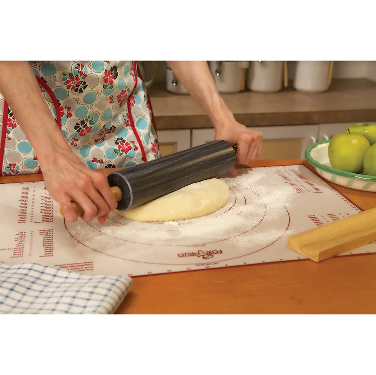 Black Marble Rolling Pin with Base