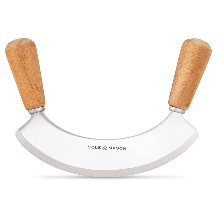 Mezzaluna with Acacia Chopping Board