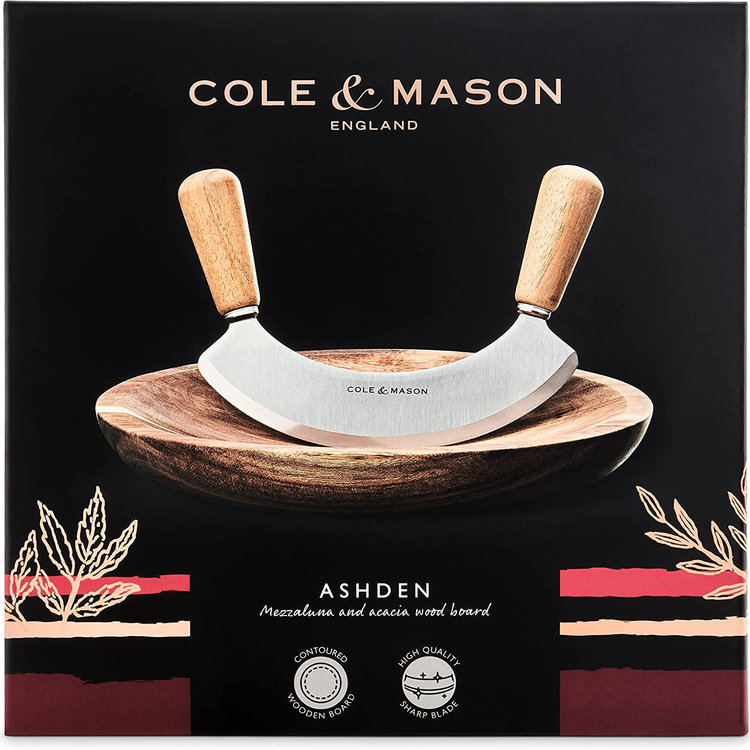 Mezzaluna with Acacia Chopping Board
