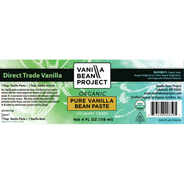 4oz Organic Vanilla Bean Paste