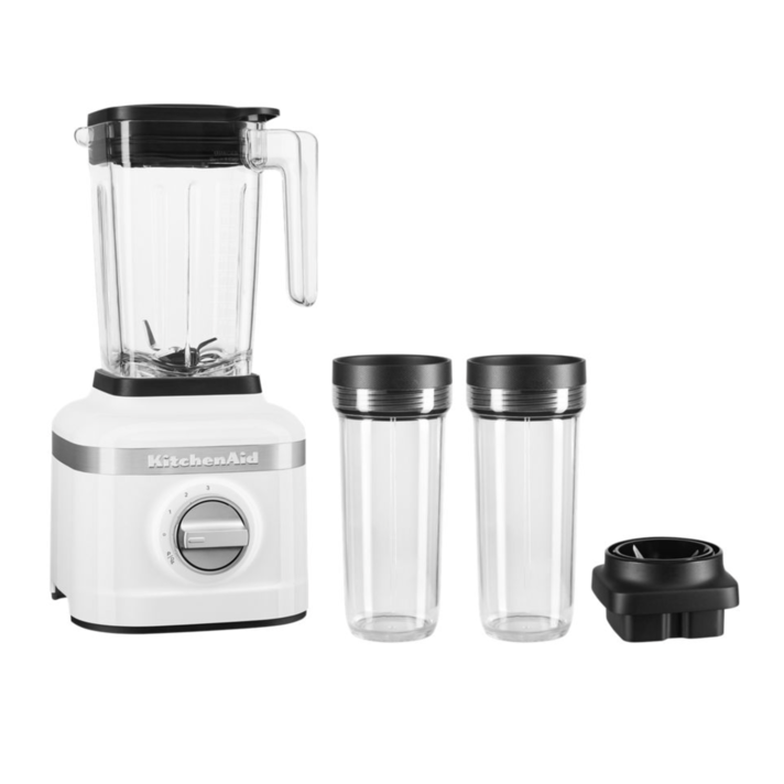 K150 3 Speed Ice Crushing Blender with 2 Personal Blender Jars Black Matte  KSB1332BM