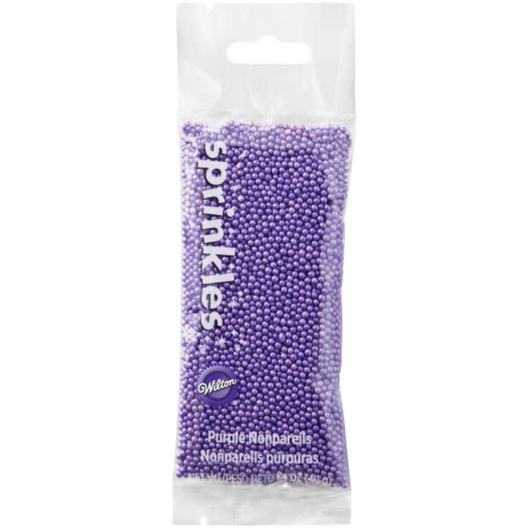 Wilton Purple Non-Pareils Pouch